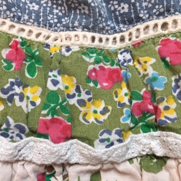 ✨HP✨ Cutey Couture Cotton Floral Patchwork Sundress w/Slip Size2 - Picture 14 of 14